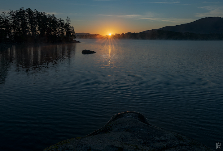 Middle Saranac Lake at Sunrise